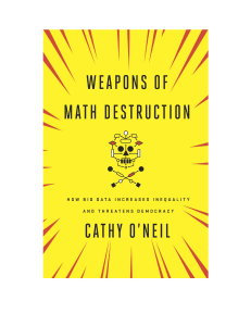 Weapons of Math Destruction Book Cover