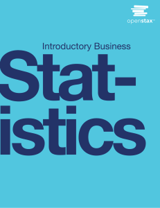 Introductory Business Statistics Textbook