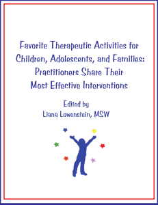 Therapeutic Activities for Children, Adolescents, and Families