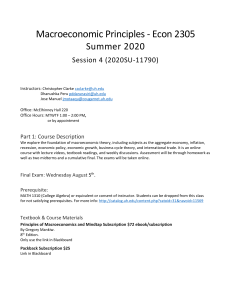 Syllabus Principles Macroeconomics Spring 2020 FINAL