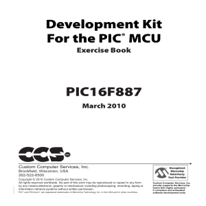 Development Kit for the PIC16F887 Exercise Book