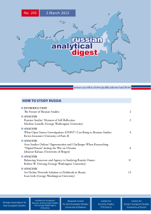 Russian Analytical Digest 293