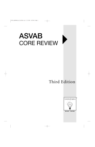 ASVAB Study Guide Core Review