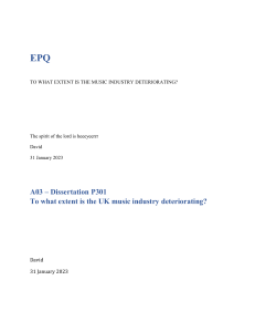 EPQ dissertation