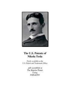 Tesla Complete Patent List - Nikola Tesla