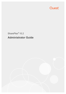 SharePlex  Admin Guide10.2