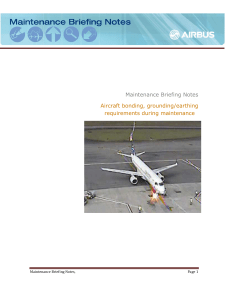 Airbus Maintenance Briefieng notes on grounding and earthing (5pages)