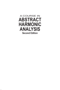 Abstract Harmonic Analysis Textbook, 2nd Edition