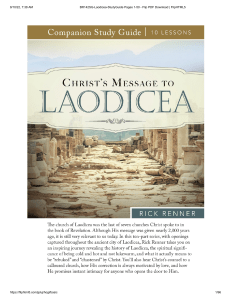 Laodicea-StudyGuide Pages 1-50 - Flip