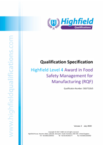 level+4+food+safety+in+manufacturing+Highfield