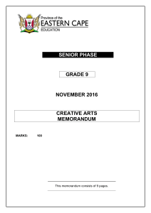 Creative-Arts-GR-9-National-Examination-2016-Question-Paper
