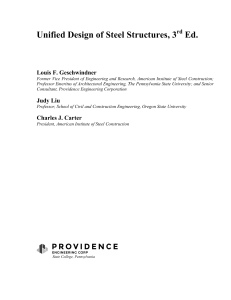 Carter, Charles J.  Geschwindner, Louis F.  Liu, Judy - Unified design of steel structures-Providence Engineering Corp (2017)