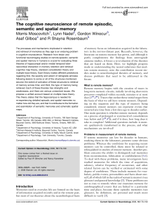 The cognitive neuroscience of remote episodic, semantic and spatial memory