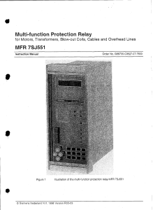 SIEMENS 7SJ551 Manual