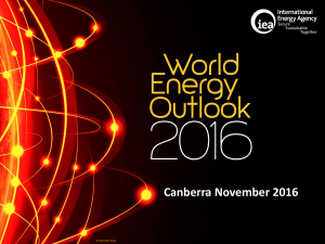 Ian Cronshaw WEO2016 Energy Update 29 Nov 2016
