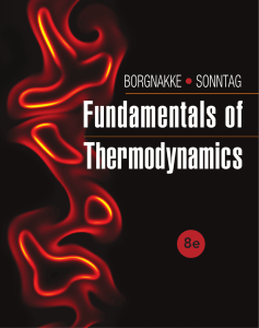 Fundamentals of Thermodynamics 8E