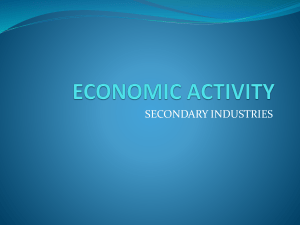ECONOMIC ACTIVITY - Food Processing