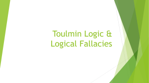 Toulmin. Logical Fallacies-1