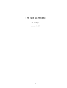 Julia Language 1.7 Documentation