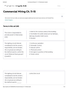 Commercial Wiring Ch. 11-15 Flashcards   Quizlet