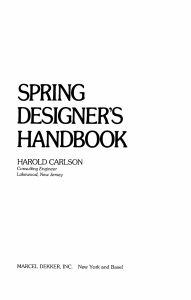 Spring Design Handbook