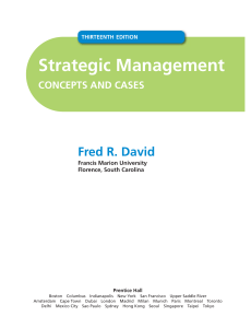 Strategic Management: Concepts and Cases Textbook