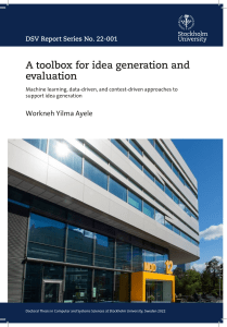 A toolbox for idea generation and evaluation