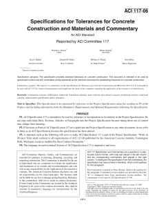 ACI 117-06 Specifications for Tolerances for Concrete Construction and Materials and Commentary MyCivil.ir