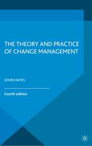 The theory and practice of change management - 4th Edition