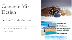 Concrete Mix Design-Lecture01