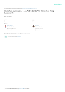 HomeAutomationBasedonanAndroidandaWebApplicationUsingRaspberryPi