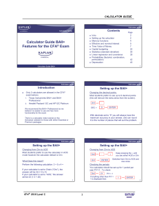 Calculator Guide BAII 