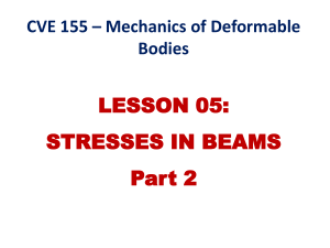 CVE 155 Lesson 05 - Stresses in Beams Part 2 2023