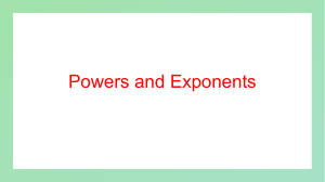 Mod 17 - Exponents & Powers Revised