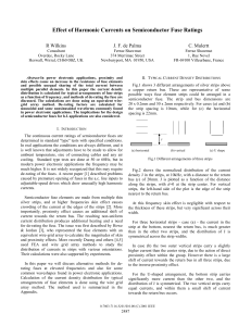 Effect of Harmonic Currents on Semiconductor Fuse Ratings