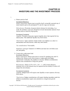 Bodie Essentials of Investments 11e Ch22 SM