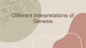 Different Interpretations of Genesis-1