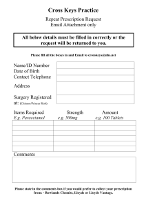 Email Repeat Prescription Form