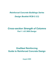 cross-section strength of columns design booklet