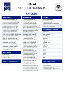 steggles halal list final