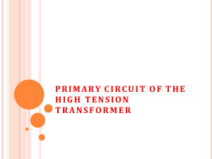 IET PRIMARY CIRCUIT OF THE HIGH TENSION TRANSFORMER-1