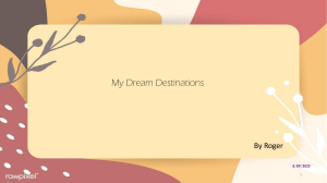 My Dream Destination