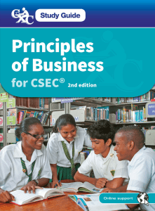 CXC Study Guide - Principles of Business for CSEC