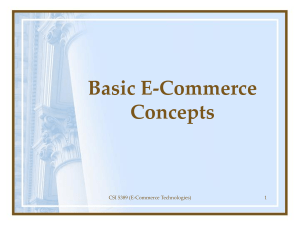 1 Basic E-Commerce Concepts