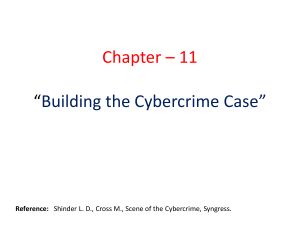 building cybercrime case 