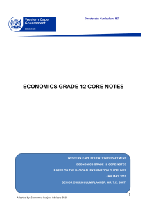 Economics Core notes English 2020