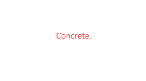 presentation for concrete 