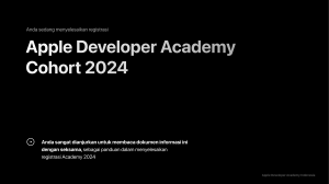 CV and Portfolio Guide - Apple Developer Academy