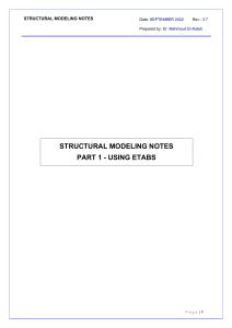 STRUCTURAL NOTES