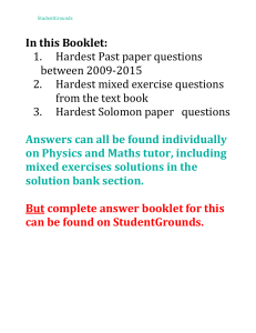 Edexcel C1 Hardest Questions